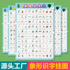 象形識字掛け図3-6歳の子供の赤ちゃんは図を見て啓蒙します。