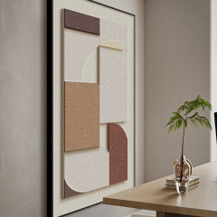 3D Abstract Texture Painting in Wabi-Sabi Style for Living Room Decoration, Bedroom Wall Art, Restaurant Entrance, Sandstone Painting