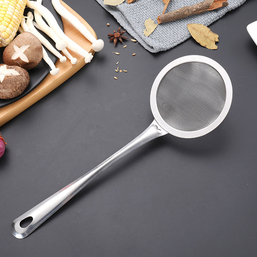 Stainless steel ultra-fine mesh sieve juicer, soy milk, hot pot, deep-frying filter screen, household kitchen noodle skimmer strainer