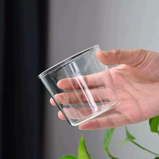 厂家批发简约咖啡杯高硼硅透明玻璃杯单层布丁杯家用待客果汁单杯