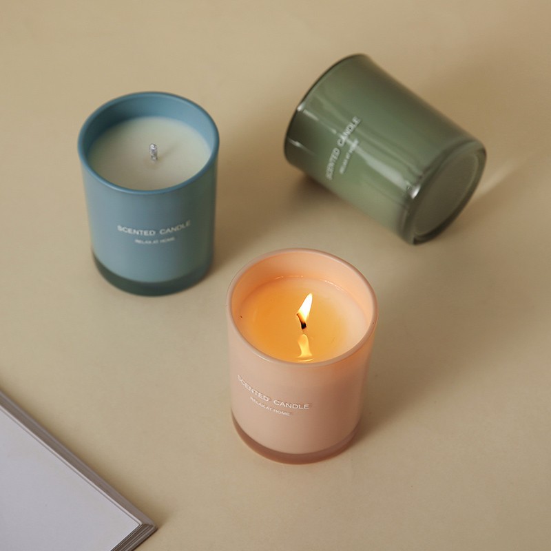 Vela perfumada ecológica sem fumaça, fragrância para ambientes internos, óleo essencial, incenso de longa duração, feita à mão com óleo de soja, caixa de presente._voghion.com