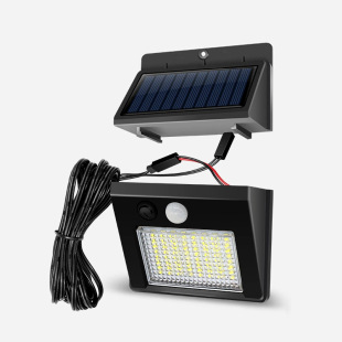Split Solar Light 2.5m Wires Household Outdoor Sensor Led Garden Street Light Solar Panel Ip65 Waterproof