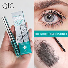QIC Qinicai slim curling mascara ultra-fine silicone small brush head waterproof non-smudge 4D mascara wholesale