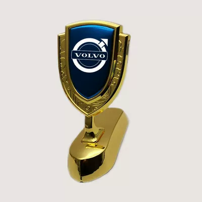Car logo – Suitable for Volvo Modified - volvo-graphic-logo-shield-with-gold-and-blue-logo-foldable