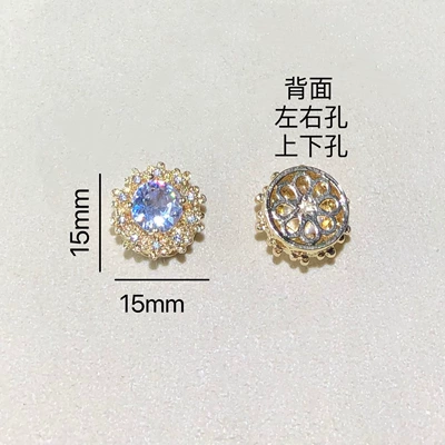 Moon Magic Box Bead — Zərgərlik ara hissələri - golden-white-diamond-petal-magic-box