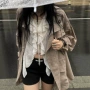 宽松春秋立领atmosphe风衣