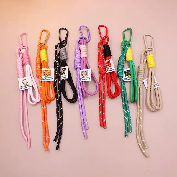 Bag Lanyard, Personalized Backpack, Nylon Braided Rope, Luggage Zipper Pendant Accessories, National Trend Keychain, Mobile Phone Lanyard