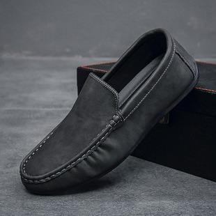 Men's Shoes Doudou Shoes 2024 Summer New Low-Top Breathable Trendy Fashion Slip-On Casual Men's Shoes Lazy Shoes