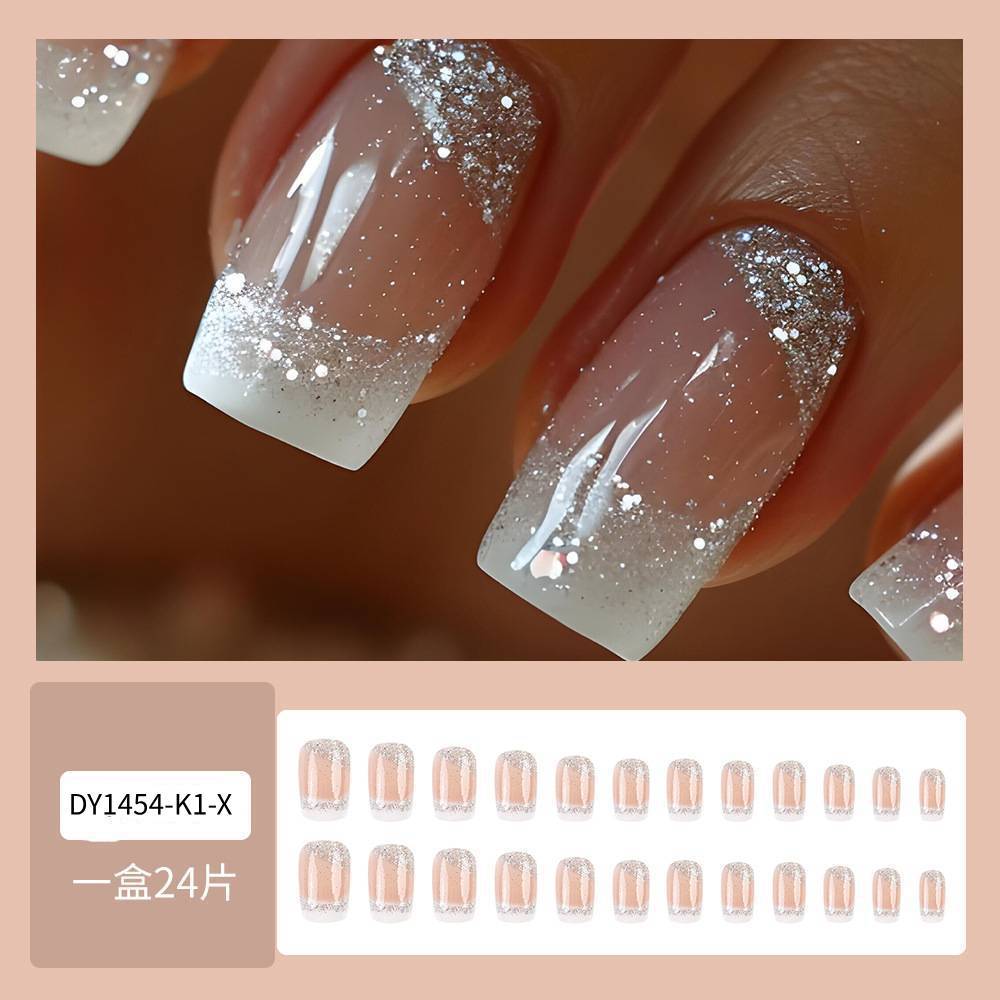 Uñas de uñas largas portátiles Parche de uñas postizas desmontables Sensación de alto nivel Venta al por mayor de uñas portátiles de venta caliente transfronterizas