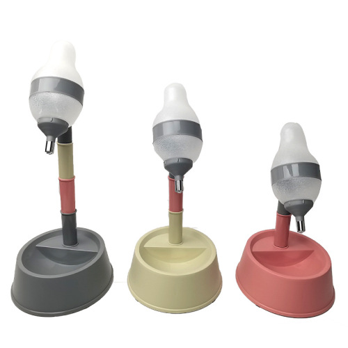 Pet integrated water fountain dog basin feeding cat water dispenser vertical dog water bottle high licking ball water dispenser