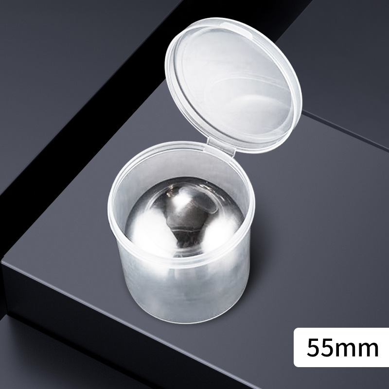 pp盒单个55mm不锈钢冰块304金属冰球粒圆球速冻威士忌冰酒石