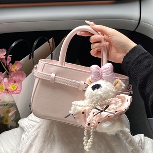 Summer Simple Handbag Women's 2025 New Trendy Fashion Korean Style Small Tote Bag Versatile Shoulder Bag Bucket Bag