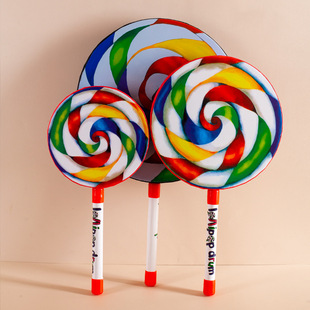 Panda lollipop beating drum children's early education beating drum children's music toy hand beating drum Orff percussion instrument