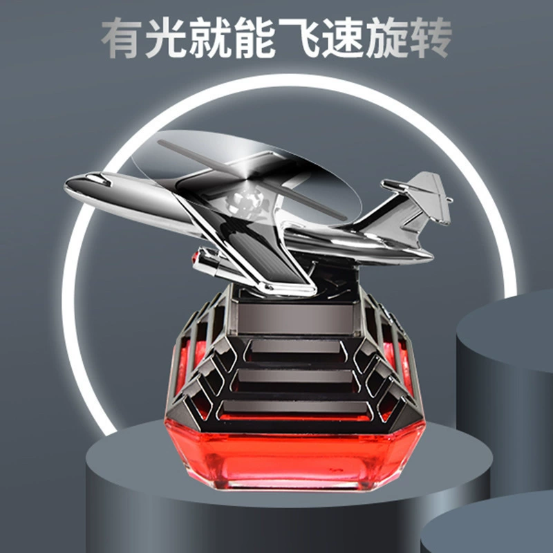 Солнечный вращающийся самолет автомобиль парфюмерное сиденье украшения внутри автомобиля Ароматерапия 2023 новые вертолетные принадлежности