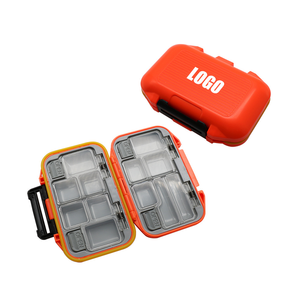 Caja de accesorios de pesca Caja de herramientas Caja portátil de almacenamiento de gancho Caja de cebo de pesca salvaje Caja de accesorios de puerto