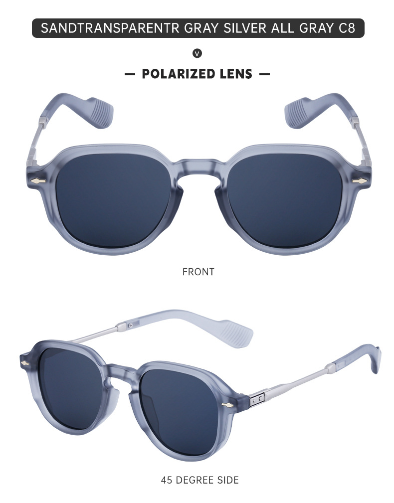 Neue europäische Mode polarisierte Sonnenbrillen vollständiger Rahmen Herren Outdoor-Sonnenbrillen Herren kleiner Rahmen Brille Sonnenbrillen