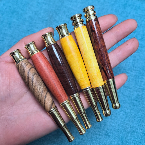 Circulation type thick, medium and fine three-purpose rosewood cigarette holder with removable cleaning filter element cigarette set big belly solid wood smoke purifier