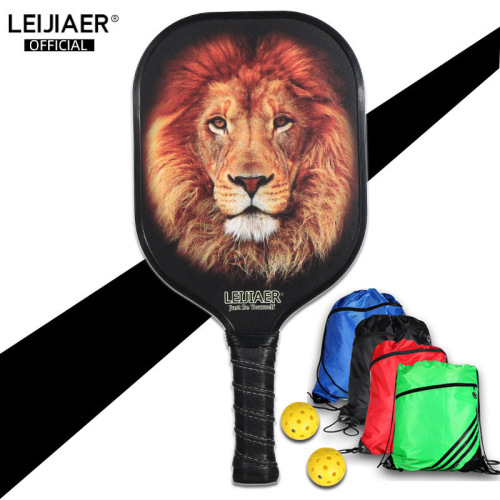 LEIJIAER carbon pickleball racket comes with 2 balls + packaging Pickleball Paddle fashion sports racket