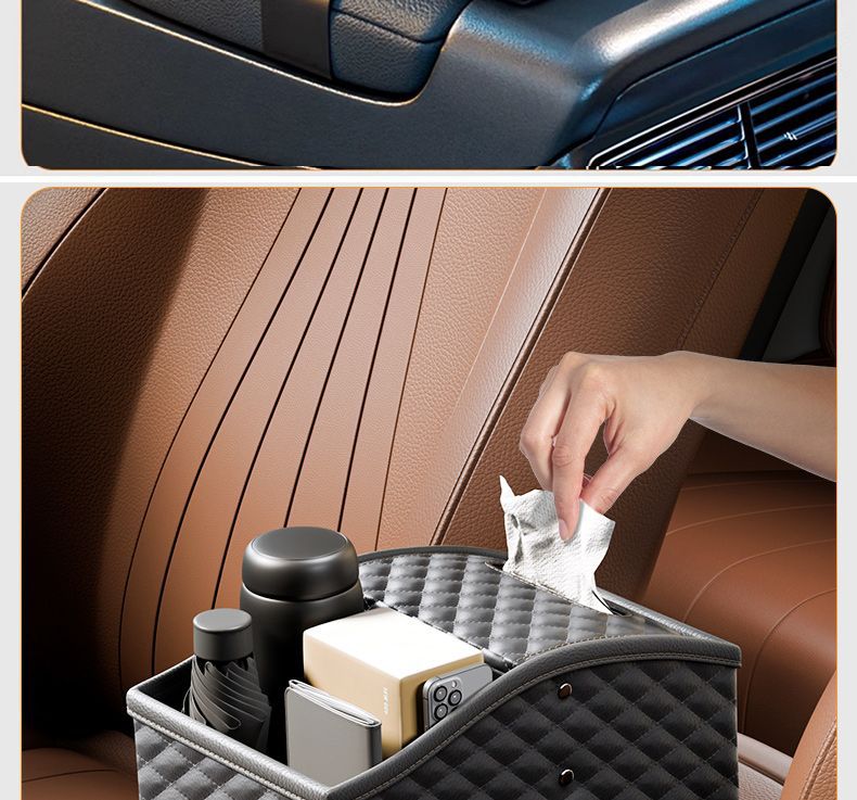 Car armrest box storage box storage box tissue box car middle rack high-grade multi-function water cup holder