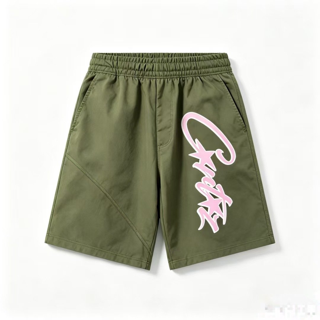 Corteiz Shorts Logo Olive