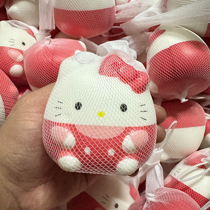 Bolsa de red huevo fiesta pellizco pellizco rebote lento ventilación artefacto mágico dibujos animados descompresión juguetes descompresión regalos de estudiantes