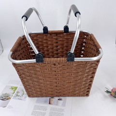 プラスチック製の籐編みキャビネット収納バスケット、衣類収納キャビネット収納バスケット、テレビキャビネット用格子バスケット、整理バスケット、正方形