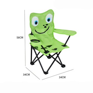 定制儿童椅小鲨鱼芝麻街红蓝恐龙小猫咪野露营卡通野营露营折叠椅