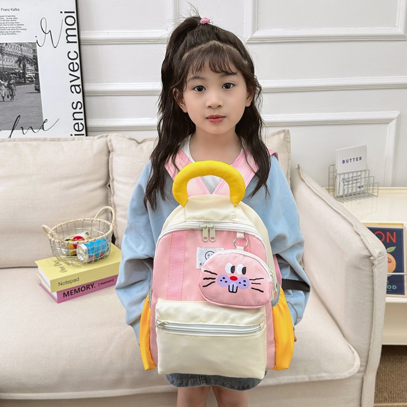 Jardín de infantes ligero con colgantes bolsas escolares de estudiantes de tendencia colorido mochila infantil caricatura lindas mochilas para niños y niñas