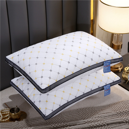 Five-star hotel pillow feather velvet pillow dormitory single pillow cervical vertebra sleep home one pair of two
