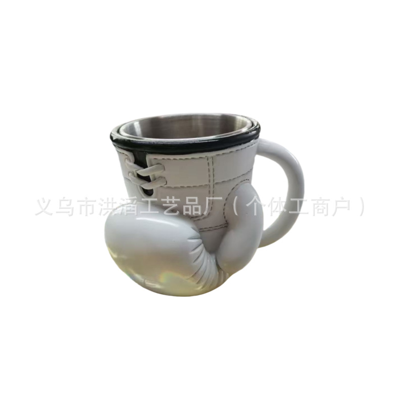 권투 글러브 머그(흰색)