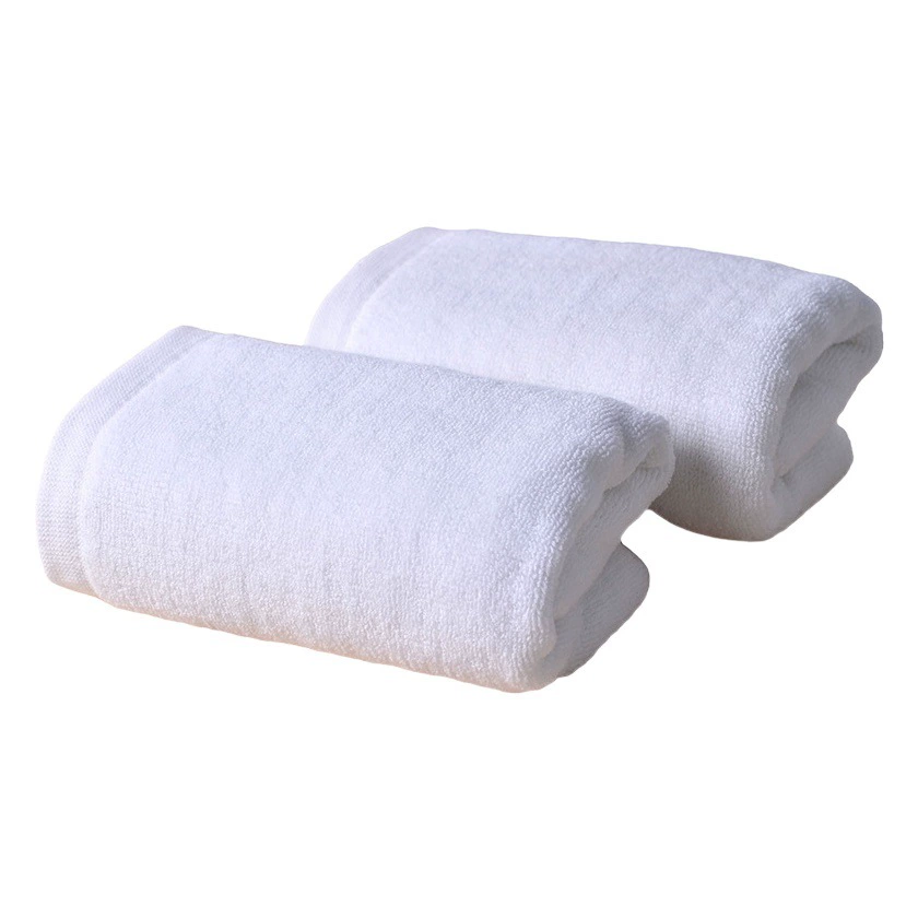 Отель Белое полотенце полотенце Оптовая продажа хлопчатобумажный отель B & B хлопок салон красоты полотенце с логотипом