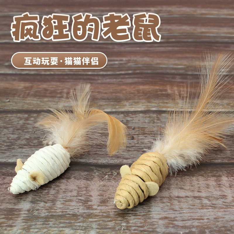 Новый мяч забавный кот палка кошка игрушка звенящий бумажный шарик маленькая мышь кошка царапает мяч домашнее животное кошка ежедневные принадлежности