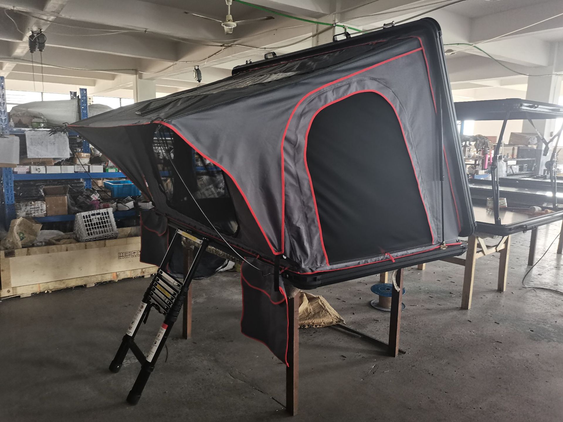New aluminum alloy hard roof tent side opening free construction quick opening automatic large space car tent waterproof