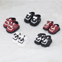 New 20cm star cotton doll shoes love bow princess shoes 6 points bjd doll dress-up toy shoes