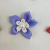 Children's hair accessory flower-shaped, clothing, decorations, jewelry, 3cm, polyester, handmade