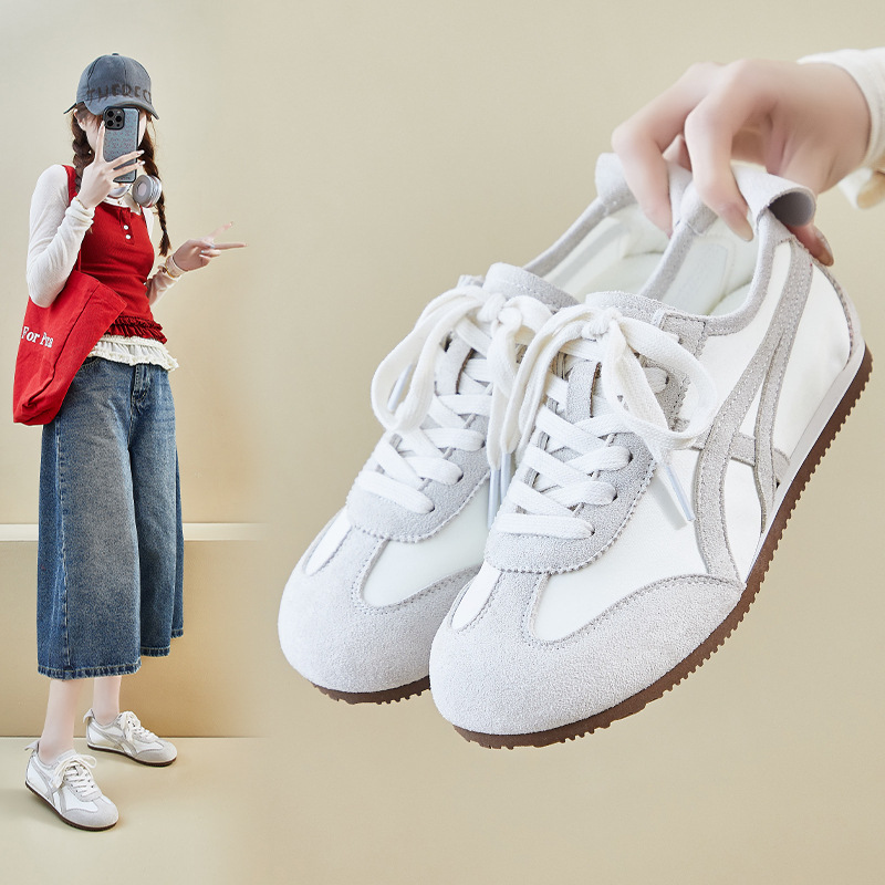 Tenis Estilo Alemán Casuales para Mujer A91 Material PU y Caucho Transpirable para Uso Diario