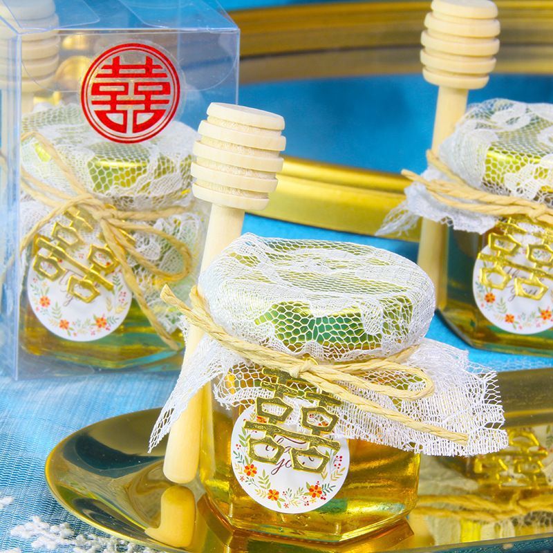 Honey Honey Hand Gift Wedding Small Pot Honey Candy Practical Small Gift Wedding Creative Lace Honey Small Bottle
