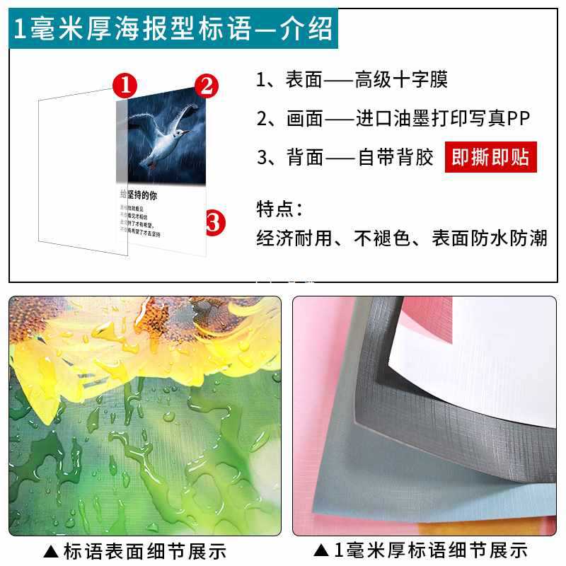 学校挂画标语小学生教室励志装饰画名人名言教育培训班级文化墙贴