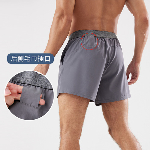 Summer sports shorts for men, casual running shorts, thin basketball pants wholesale, quick-drying fitness quarter pants