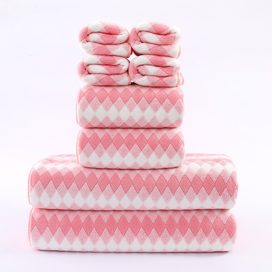 Toalla de Baño de Terciopelo de Coral Absorbente y Suave para Baño y Hotel