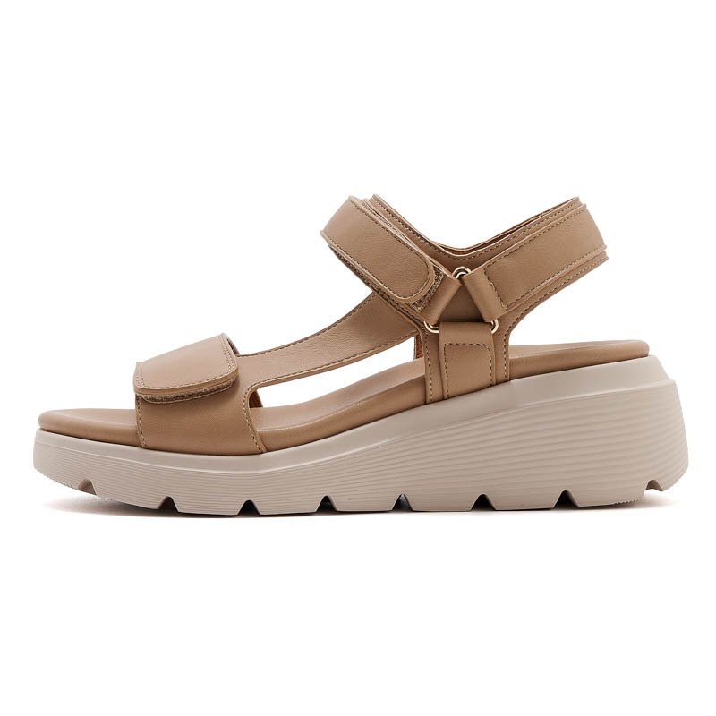 950-4 Verano 2025 Amazon nuevo velcro de metal sandalias de mujer tacones casuales zapatillas de tamaño ligero