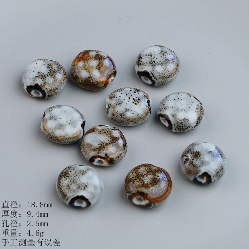景德镇民族风异形陶瓷珠花釉陶瓷手链复古多款彩陶手链百搭配饰|undefined