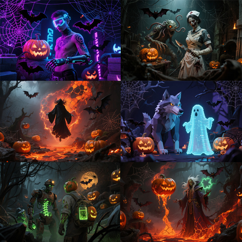 クロスボーダー新しいハロウィン背景布ハロウィンバナー吊り布ホラーパーティー装飾用品写真の背景|undefined