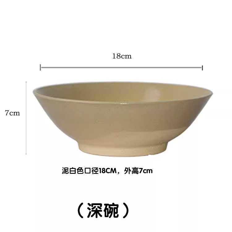 머드화이트 5호그릇(지름 19cm, 높이 6cm) 국수와 야채를 담는 용도
