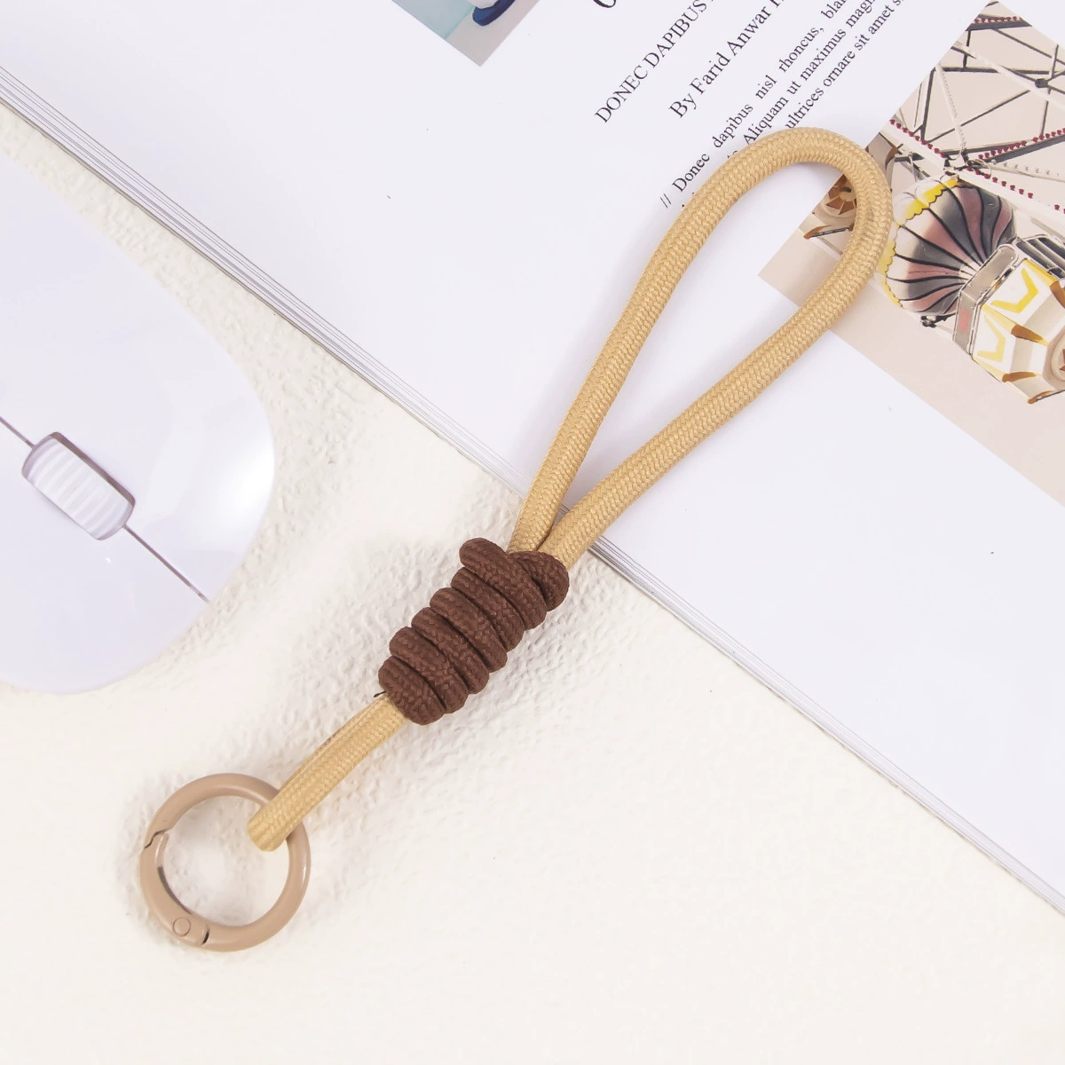Плетеный креативный мобильный телефон, подвеска handmade для ключей с молнией, рюкзак, аксессуар, аксессуары, DIY