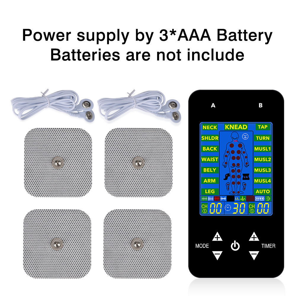 15模式TENS经络按摩理疗仪 便携式肩颈按摩器 EMS脉冲按摩仪跨境