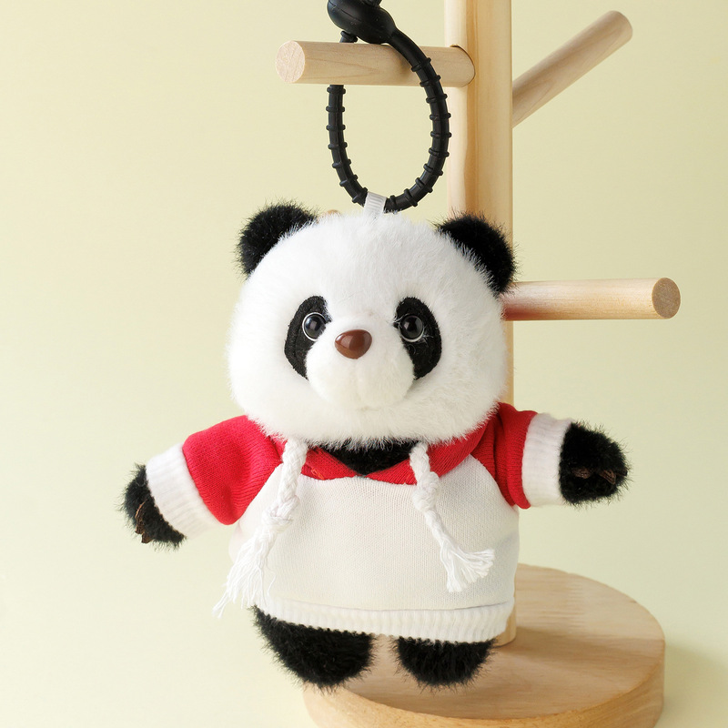 かわいいスウェットシャツ、レッサーパンダ人形、ペンダント、キーホルダー、バッグアクセサリー、会社イベントの小さなギフト、卒業記念ロゴ|undefined