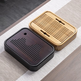 Embedded mini tea tray water storage type small tea tray a batch of dry and wet dual-use tea table household small tea table tea set