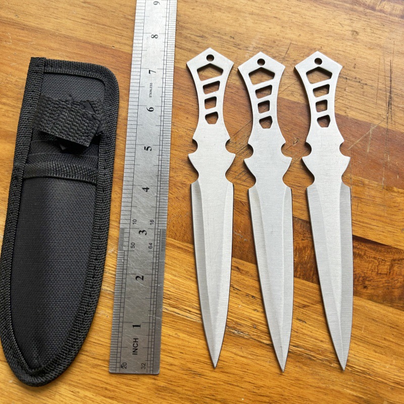 爆款户外高硬度钢刀新手练习户外刀游戏道具多功能便携随身小刀未