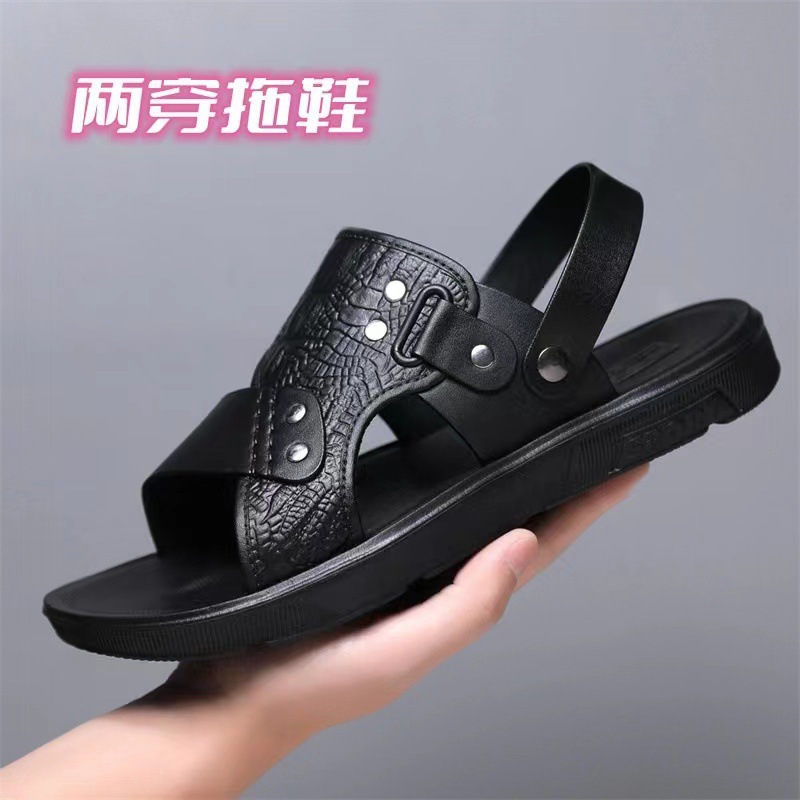 여름 해변 남성 신발 특별 가격 샌들 남성 방수 미끄럼 방지 부드러운 밑창 신발 탈취제 비치 슬리퍼 남성 이중 목적 샌들